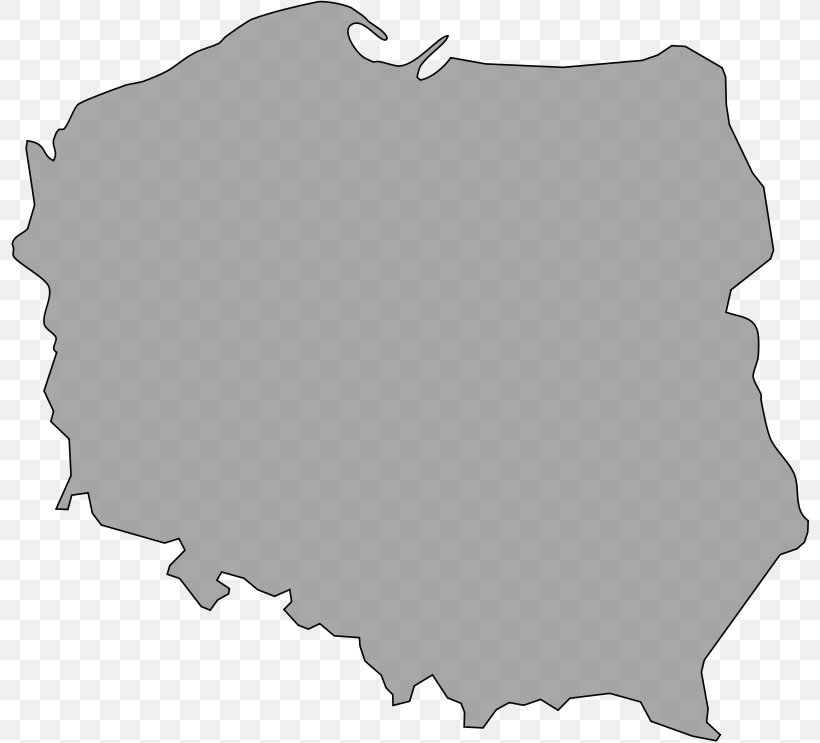 Poland Clip Art Vector Graphics Blank Map, PNG, 800x743px, Poland, Black, Black And White, Blank Map, Cartography Download Free