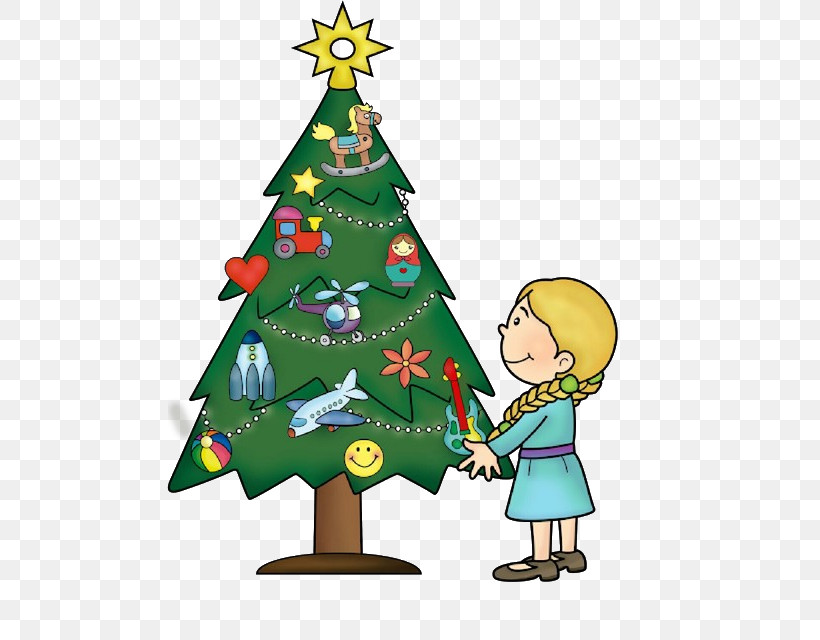 Christmas Tree, PNG, 508x640px, Christmas Tree, Cartoon, Christmas, Christmas Decoration, Christmas Eve Download Free