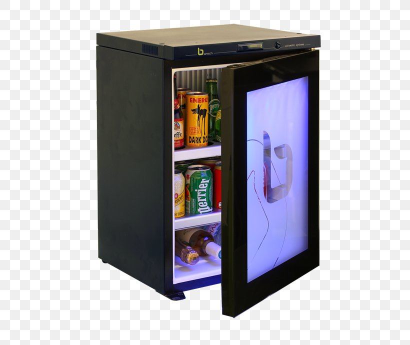 Absorption Refrigerator Minibar Hotel Home Appliance, PNG, 519x690px, Refrigerator, Absorption Refrigerator, Compressor, Home Appliance, Hotel Download Free