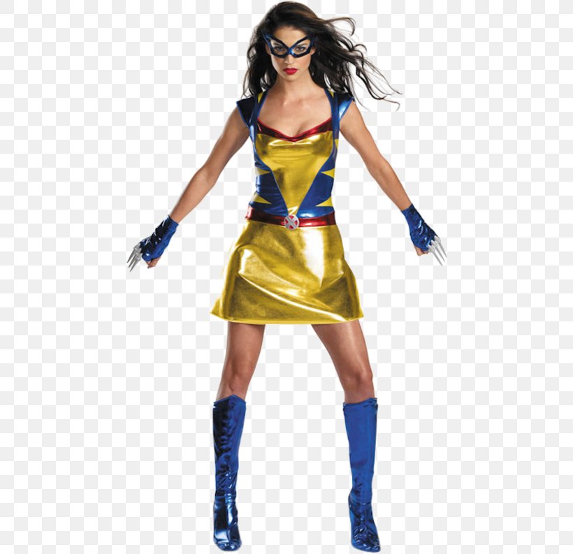 Wolverine Halloween Costume Woman Superhero, PNG, 500x793px, Watercolor, Cartoon, Flower, Frame, Heart Download Free