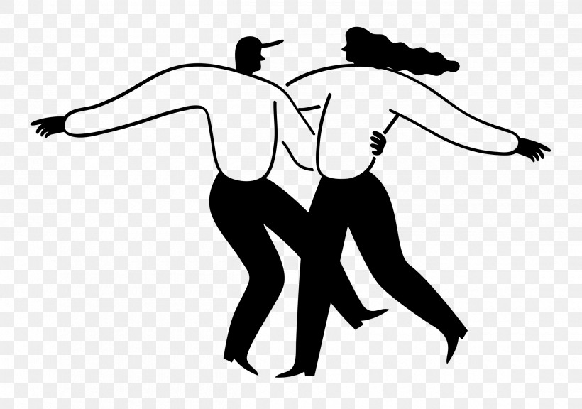 Couple Dancing, PNG, 2500x1757px, Couple, Black And White, Dancing, Happiness, Hm Download Free