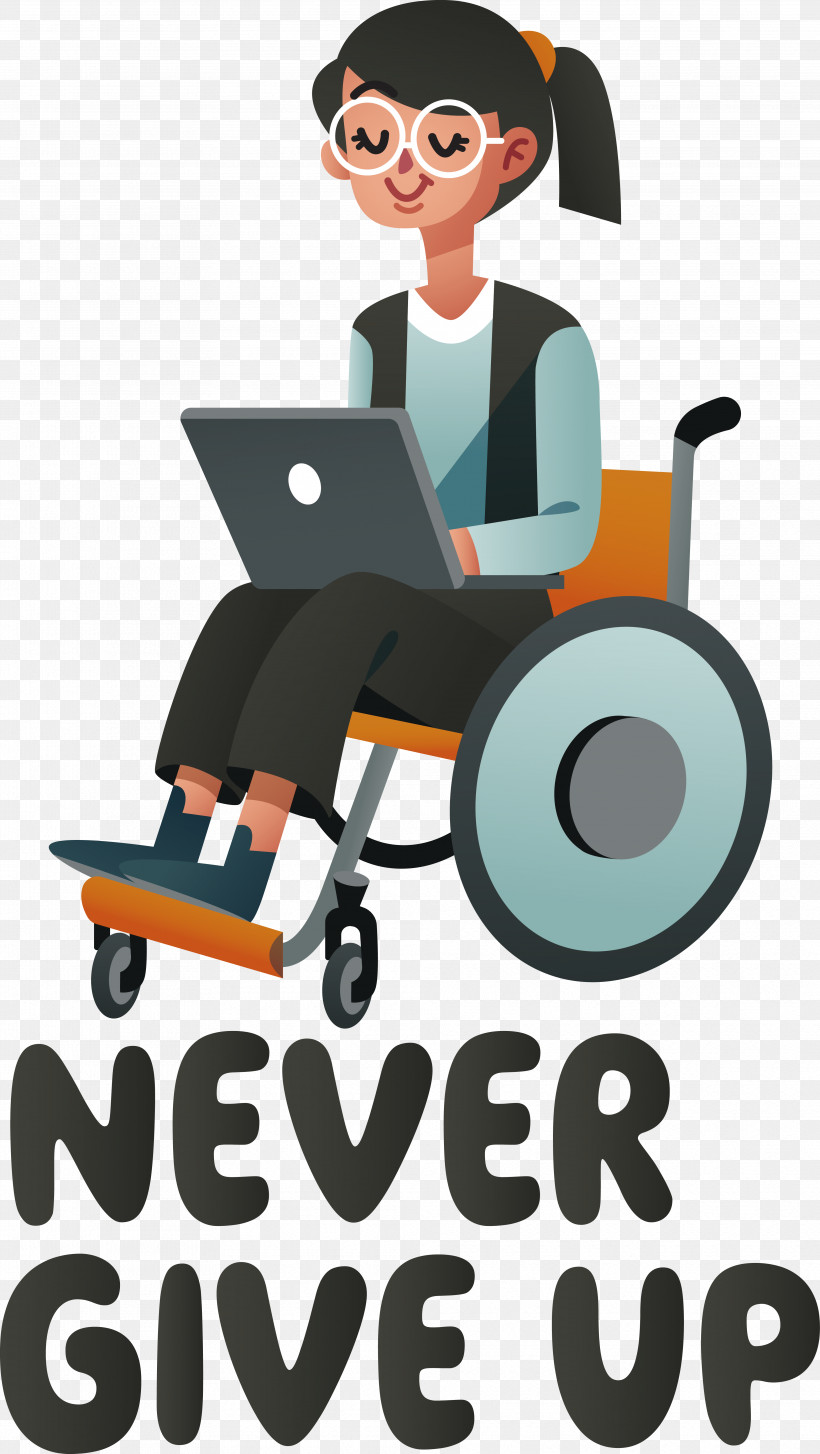 International Disability Day Never Give Up Wheelchair Girl, PNG, 3943x6995px, Never Give Up, Girl, Wheelchair Download Free