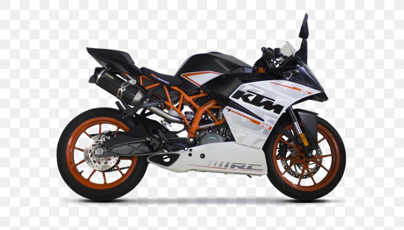 KTM RC 390 FIM Supersport 300 World Championship Motorcycle Exhaust System, PNG, 700x467px, Ktm, Automotive Design, Automotive Exterior, Automotive Wheel System, Car Download Free