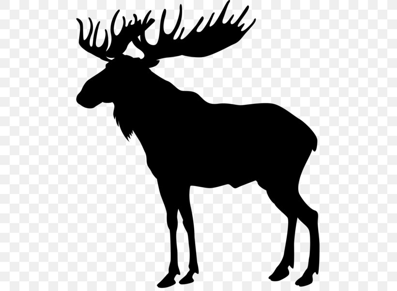 Moose Deer Clip Art, PNG, 522x600px, Moose, Antler, Art, Black And White, Cattle Like Mammal Download Free
