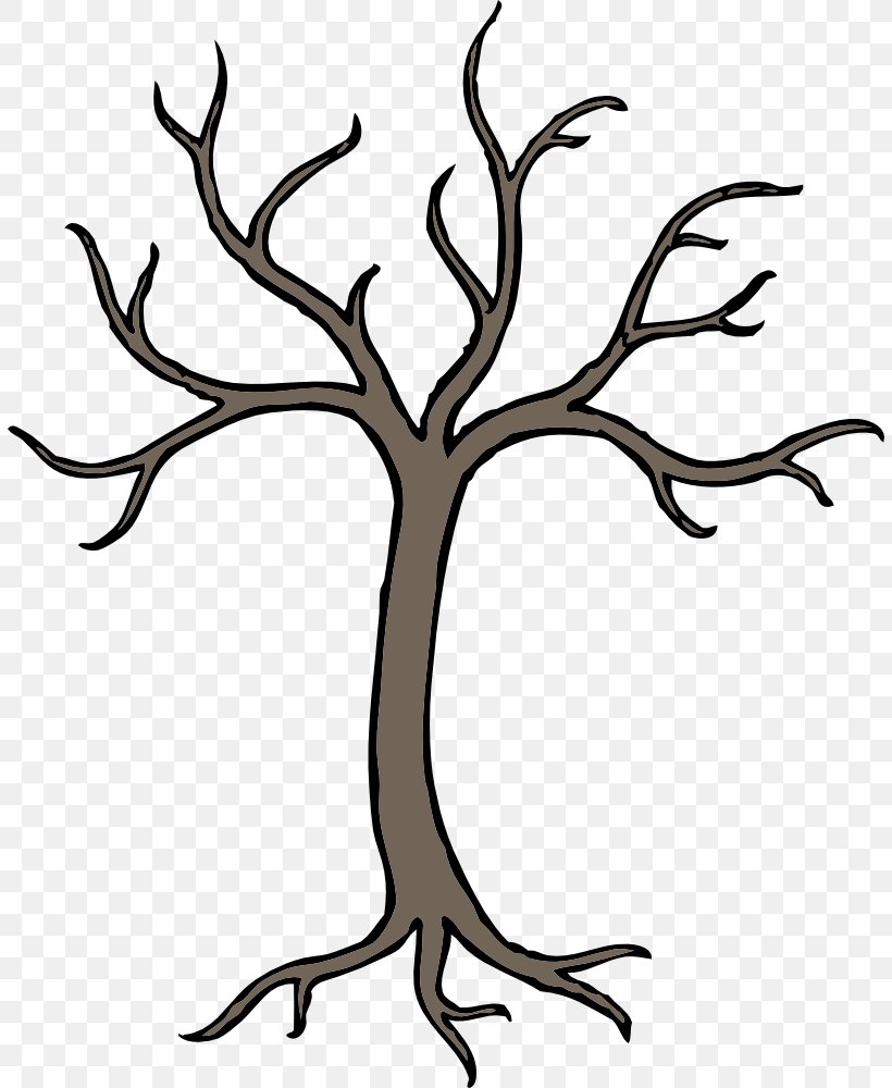 Tree Death Clip Art, PNG, 806x1000px, Tree, Antler, Black And White, Branch, Cartoon Download Free