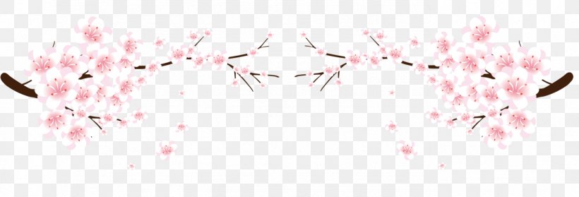 Cherry Blossom Plum, PNG, 1378x470px, Watercolor, Cartoon, Flower, Frame, Heart Download Free