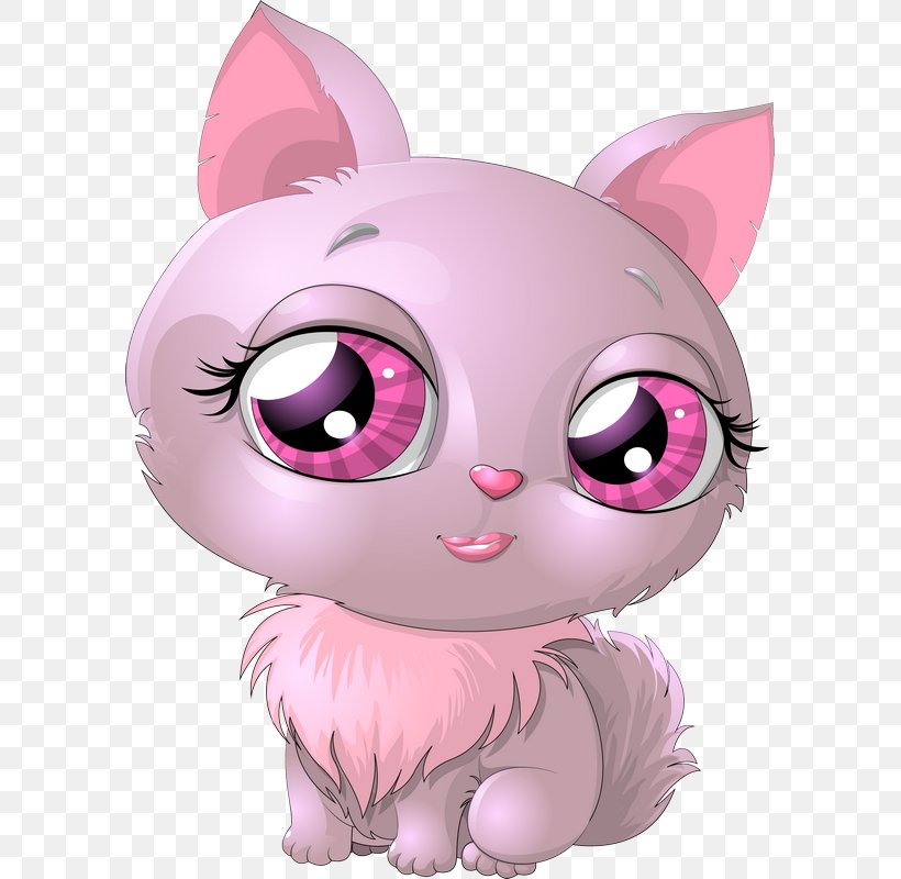 Pink Cat Catgirl Clip Art, PNG, 591x800px, Watercolor, Cartoon, Flower, Frame, Heart Download Free