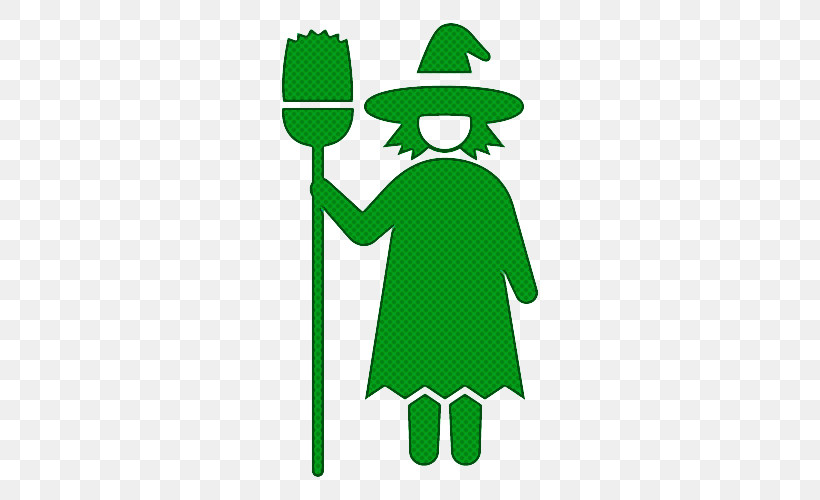 Witch Broom Halloween, PNG, 500x500px, Witch, Broom, Green, Halloween, Plant Download Free