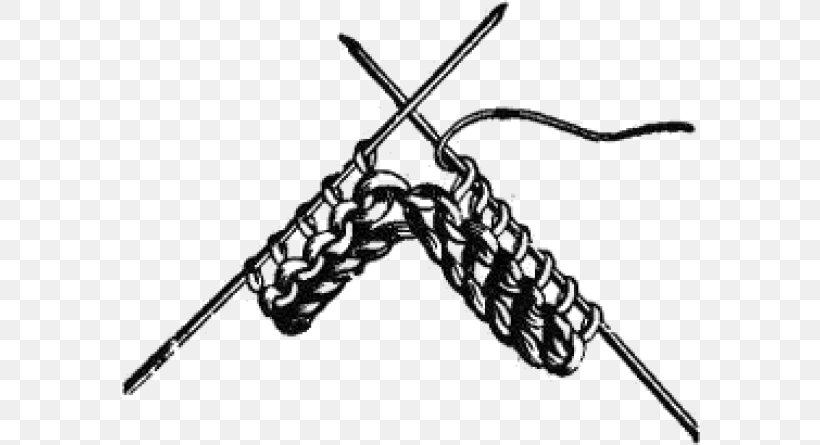 Knitting Hand-Sewing Needles Crochet Handicraft Stitch, PNG, 580x445px, Knitting, Black And White, Blanket Stitch, Craft, Crochet Download Free