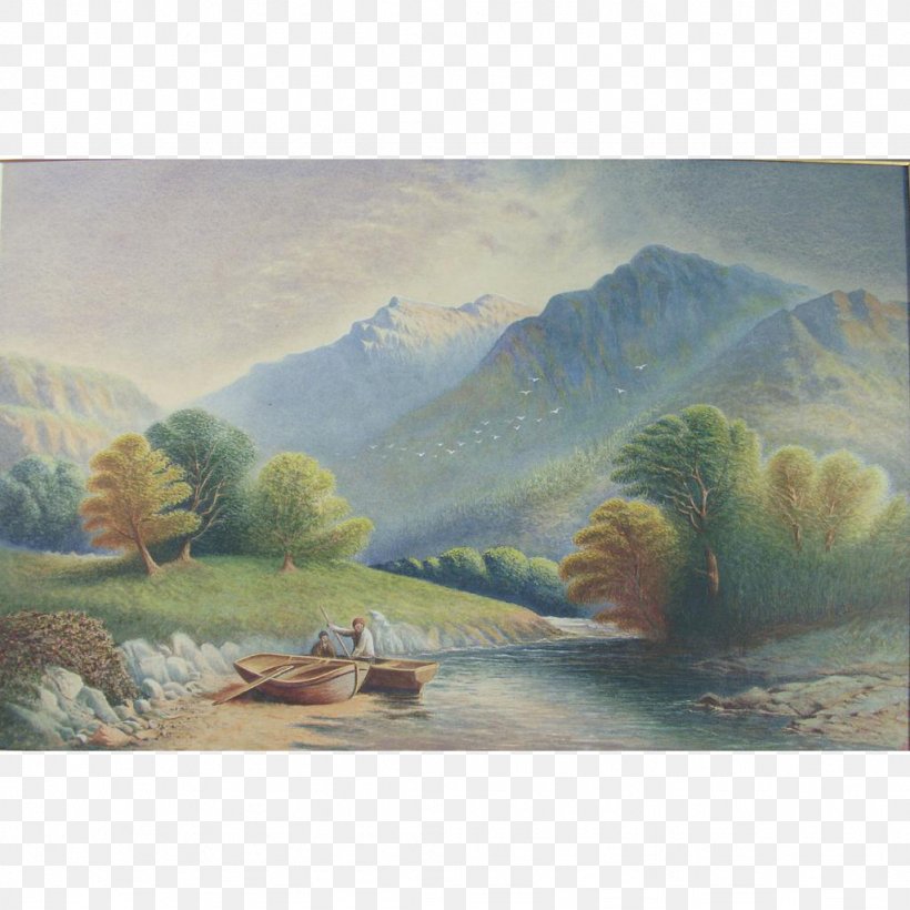 Watercolor Painting Ecosystem Inlet, PNG, 1024x1024px, Painting, Ecosystem, Inlet, Landscape, Paint Download Free