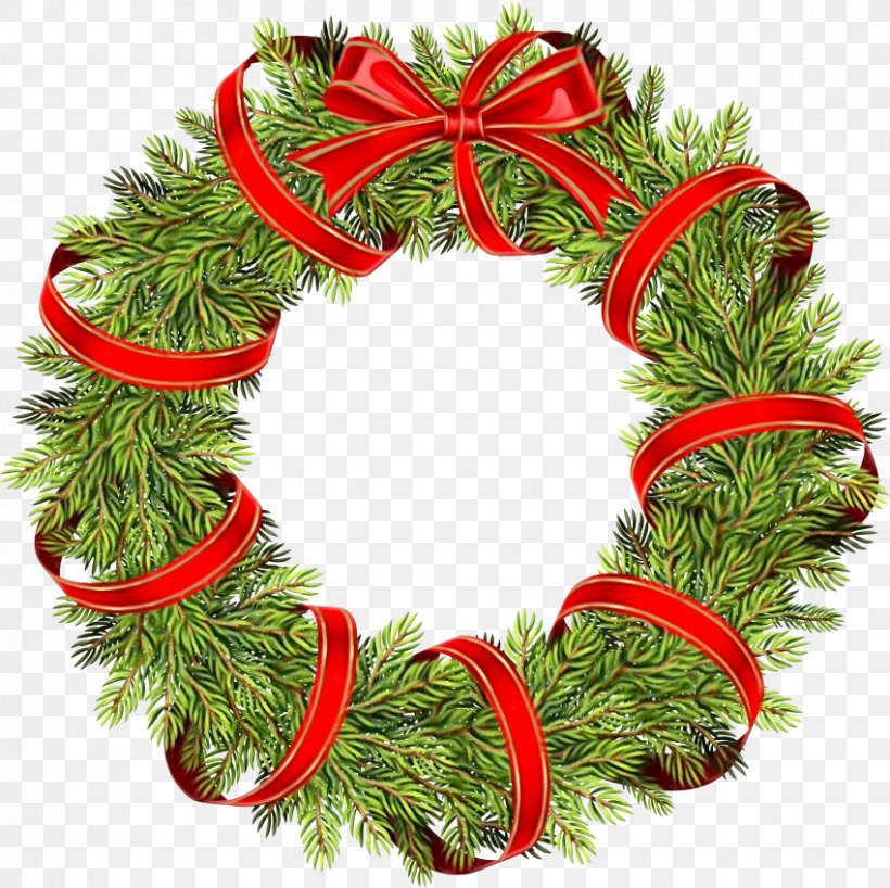 Christmas Tree Ribbon, PNG, 850x848px, Wreath, Artificial Christmas Tree, Christmas, Christmas Day, Christmas Decoration Download Free