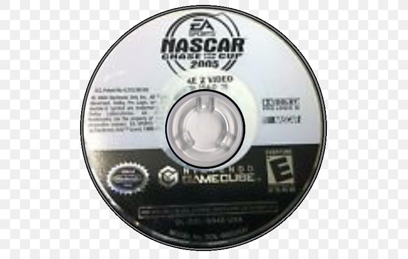 NASCAR 2005: Chase For The Cup GameCube NASCAR Thunder 2002 NASCAR Thunder 2004 PlayStation, PNG, 520x520px, Gamecube, Brand, Compact Disc, Dvd, Ea Sports Download Free