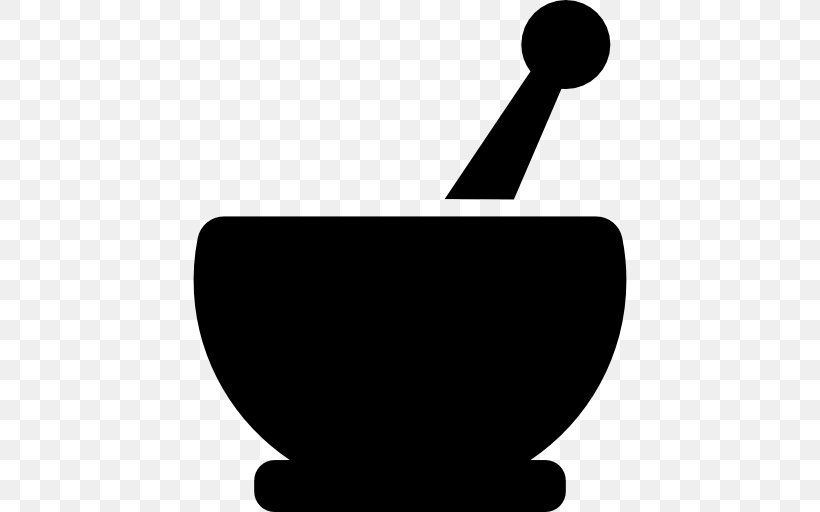 Black And White Silhouette Bowl, PNG, 512x512px, Mortar And Pestle, Black And White, Bowl, Kitchen Utensil, Logo Download Free