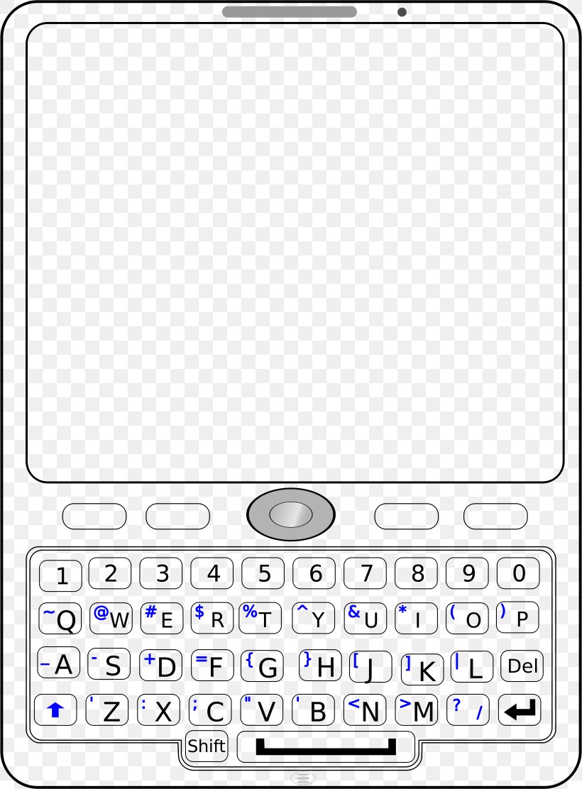 Feature Phone Mobile Phones QWERTY Clip Art, PNG, 1640x2224px, Feature Phone, Area, Cellular Network, Communication Device, Computer Download Free