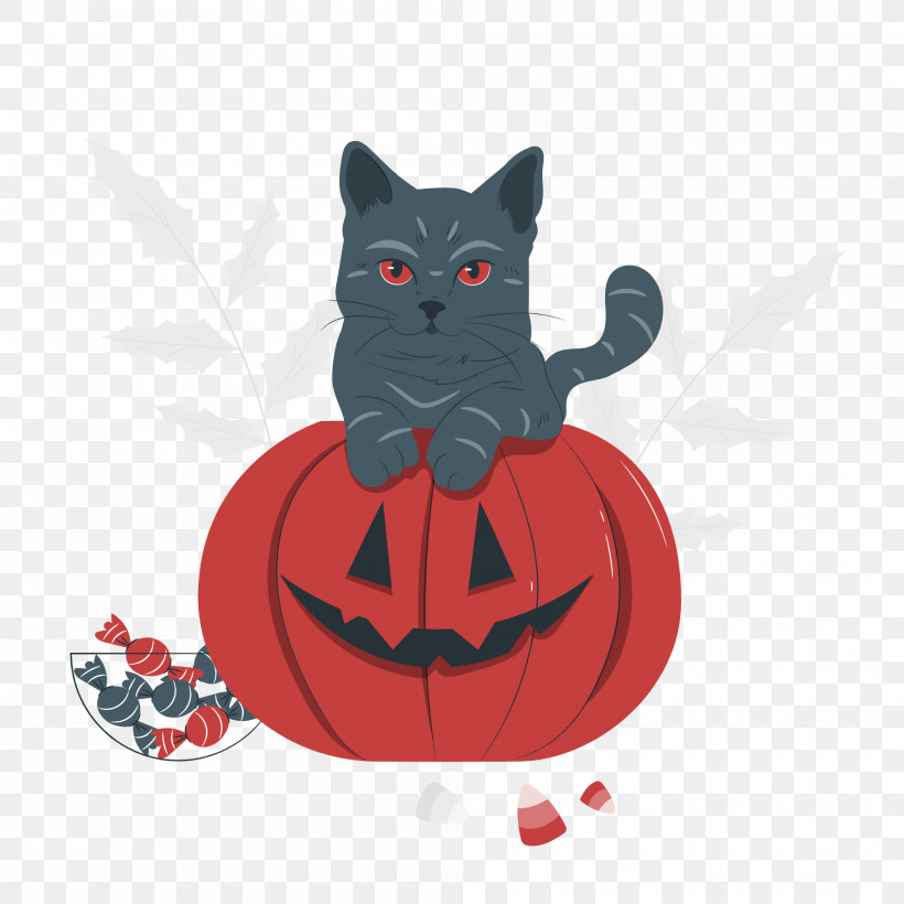 Halloween, PNG, 2000x2000px, Halloween, American Shorthair, Biology, Black, Black Cat Download Free
