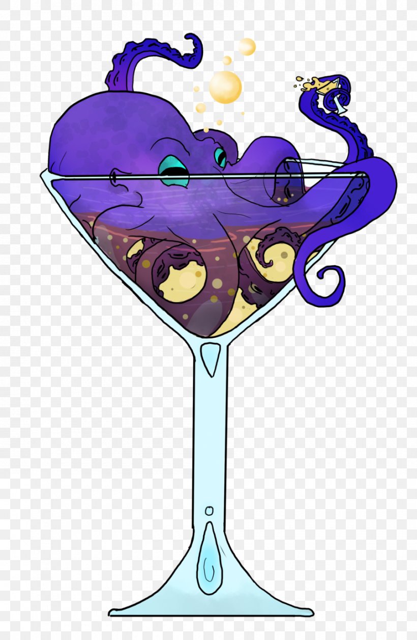 Octopus Drawing Wine Glass Clip Art, PNG, 900x1380px, Octopus, Art, Blue Hawaii, Cephalopod Intelligence, Champagne Glass Download Free