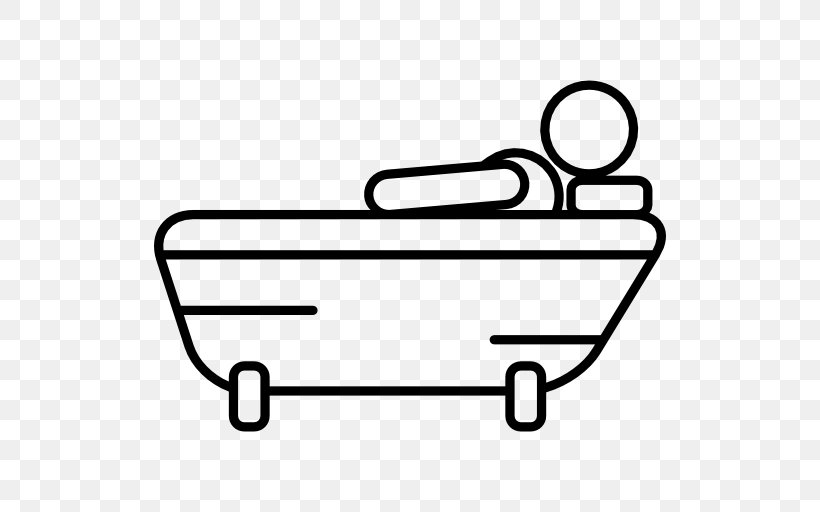 Bathtub Bathroom Towel, PNG, 512x512px, Bathtub, Area, Bathing, Bathroom, Black And White Download Free