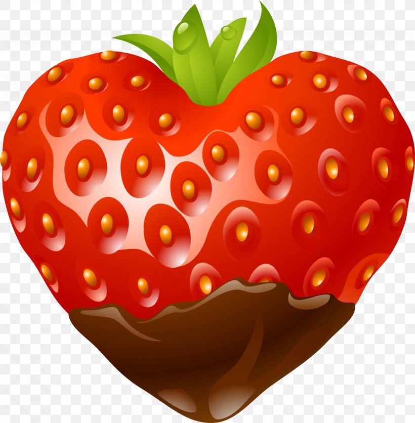 Strawberry Chocolate Heart Sticker, PNG, 4285x4369px, Strawberry, Candy, Chocolate, Diet Food, Food Download Free