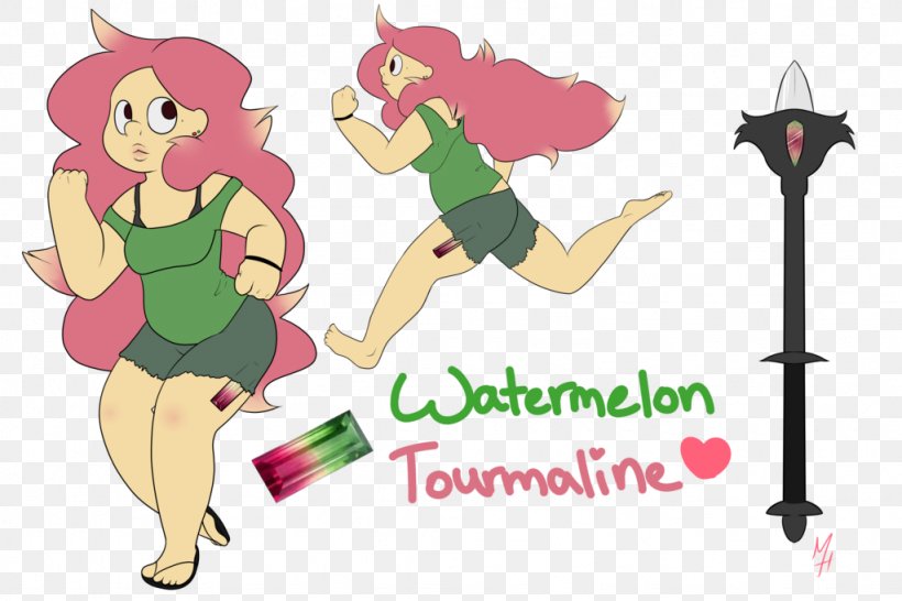 Tourmaline Gemstone Watermelon Quartz Clip Art, PNG, 1024x683px, Watercolor, Cartoon, Flower, Frame, Heart Download Free