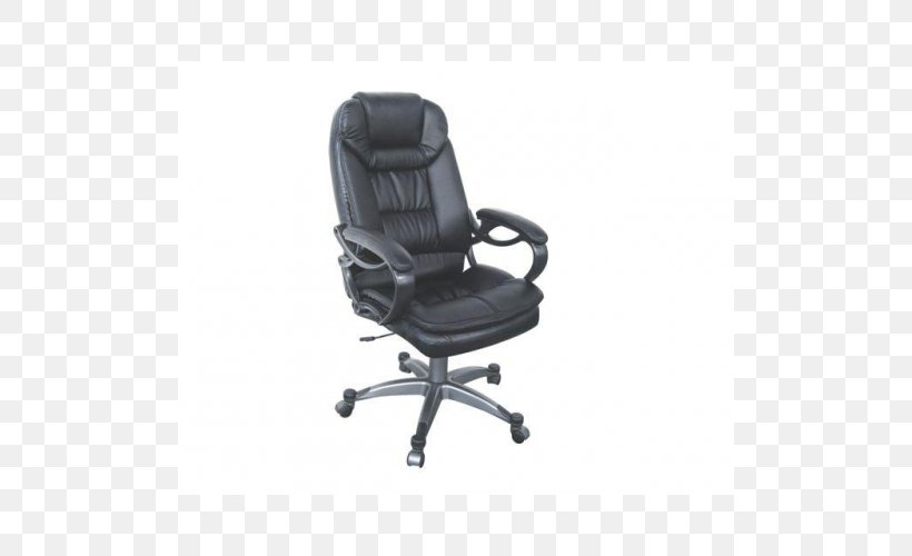 Office & Desk Chairs Furniture Lumbar Swivel Chair, PNG, 500x500px, Office Desk Chairs, Armrest, Back Pain, Bicast Leather, Black Download Free