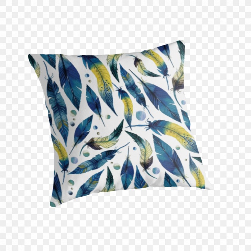 Throw Pillows Cushion Feather Textile, PNG, 875x875px, Throw Pillows, Art, Bag, Blue, Cushion Download Free