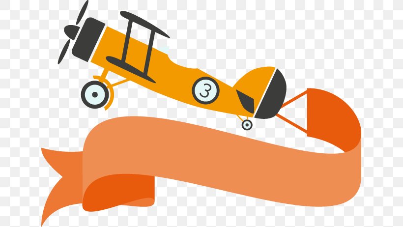 Airplane Euclidean Vector Banner, PNG, 651x462px, Airplane, Banner, Brand, Orange, Vehicle Download Free