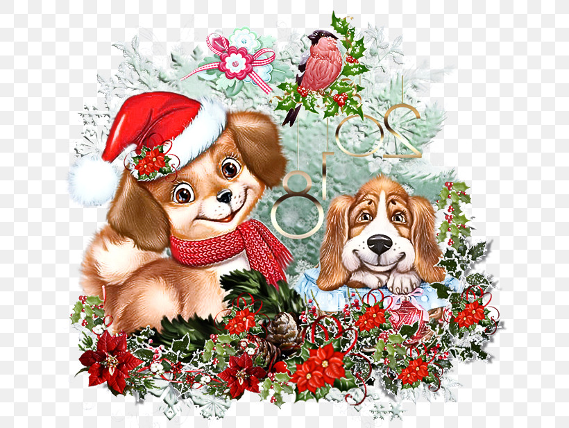 Christmas Ornament, PNG, 668x617px, Dog, Basset Hound, Beagle, Brittany, Christmas Eve Download Free