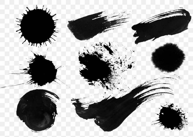 Ink Brush Adobe Photoshop Graphic Design Vector Graphics Image, PNG, 2388x1704px, Ink Brush, Advertising, Black, Black And White, Calligraphy Download Free