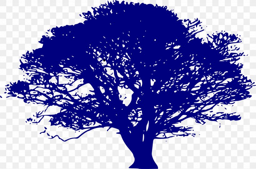 Tree Silhouette Clip Art, PNG, 1920x1268px, Tree, Art, Black And White, Blue, Branch Download Free