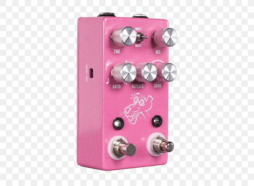 Delay Effects Processors & Pedals The Pink Panther JHS Pedals Strymon, PNG, 600x600px, Delay, Analog Signal, Digital Data, Digital Signal Processing, Effects Processors Pedals Download Free