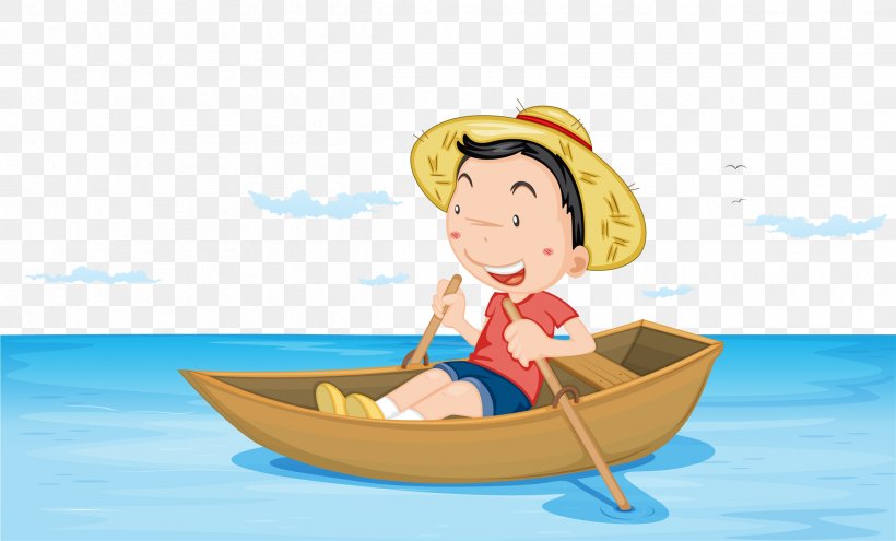 Boat Rowing Royalty-free Illustration, PNG, 2404x1454px, Boat, Boating, Boy, Canoe, Child Download Free