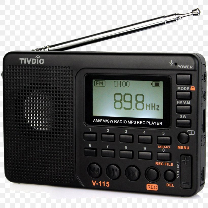 Shortwave Radio FM Broadcasting AM Broadcasting Transistor Radio, PNG, 900x900px, Radio, Am Broadcasting, Amplitude Modulation, Audio Receiver, Communication Device Download Free