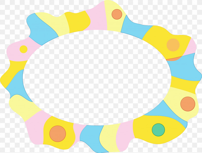 Circle Yellow Pattern Area Point, PNG, 3205x2434px, Cartoon Photo Frame, Analytic Trigonometry And Conic Sections, Area, Cartoon Picture Frame, Circle Download Free