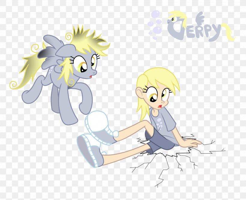 Derpy Hooves Pony Horse Equestria DeviantArt, PNG, 2500x2029px, Watercolor, Cartoon, Flower, Frame, Heart Download Free