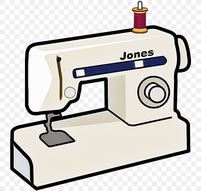 Sewing Machine Sewing Sewing Needle Cartoon Pin, PNG, 745x780px, Sewing Machine, Cartoon, Clothing, Home Appliance, Machine Download Free