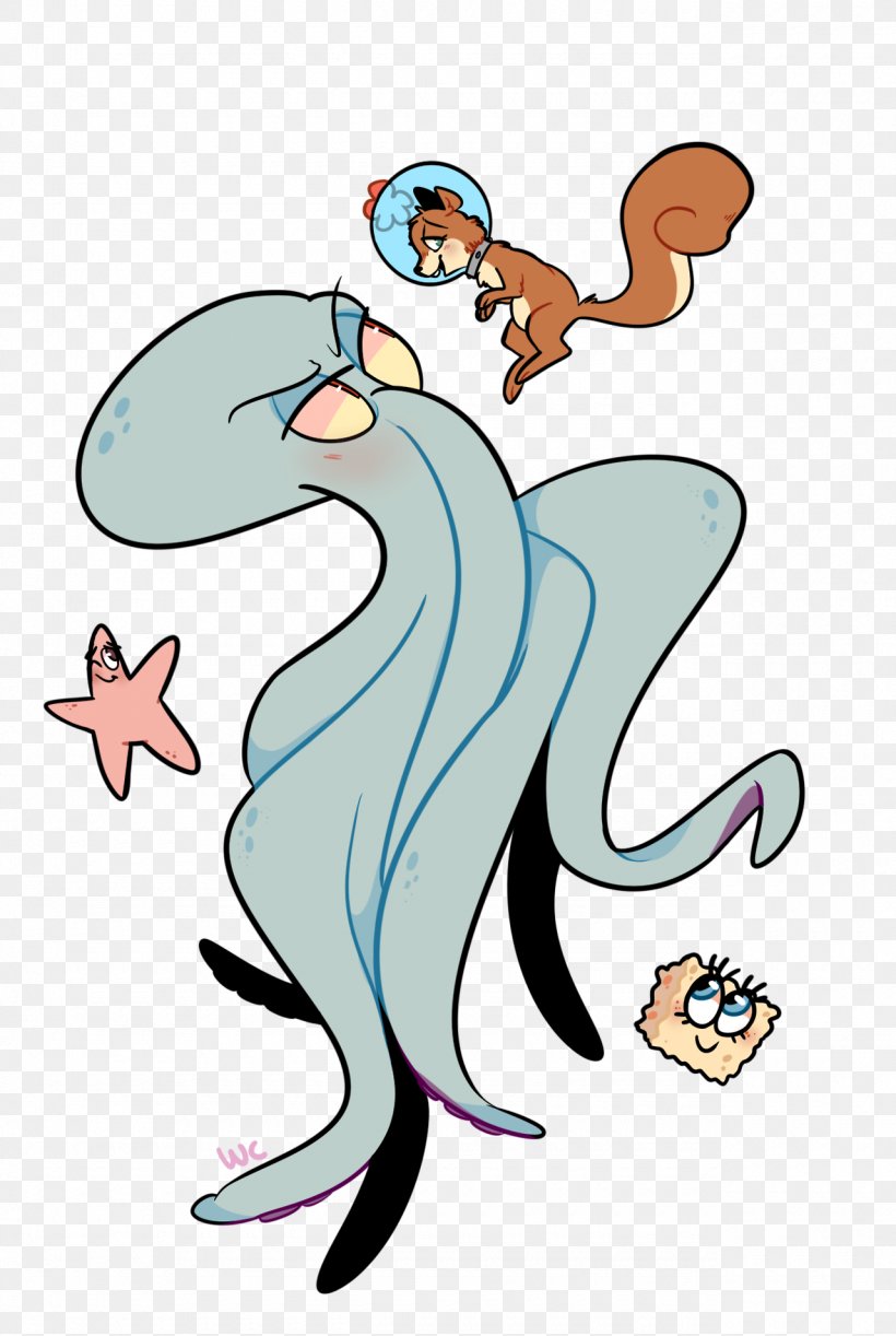 Squidward Tentacles Patrick Star Mr. Krabs Mermaid Man And Barnacle Boy Plankton And Karen, PNG, 1280x1909px, Squidward Tentacles, Art, Artwork, Beak, Cartoon Download Free