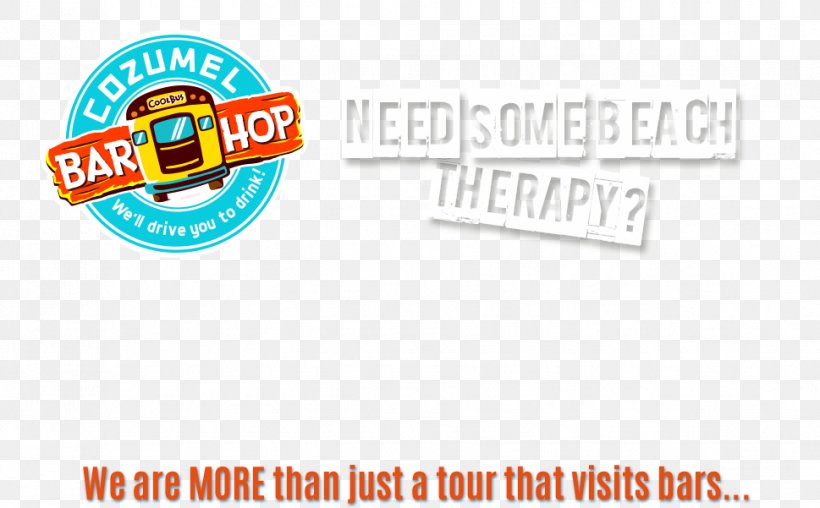 Cozumel Bar Hop Tour Logo Brand Font Product, PNG, 969x601px, Logo, Area, Beach, Brand, Cozumel Download Free