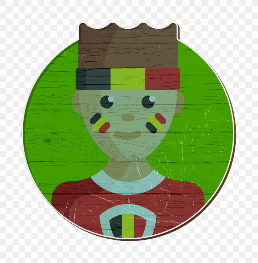 Football Fan Icon Belgium Icon Facepaint Icon, PNG, 1214x1238px, Belgium Icon, Cartoon, Christmas Day, Christmas Ornament, Green Download Free