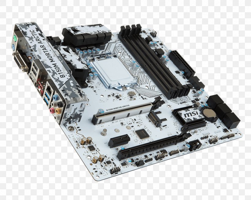 Intel LGA 1151 MSI B150M MORTAR ARCTIC, PNG, 1024x819px, Intel, Atx, Computer Component, Computer Hardware, Ddr4 Sdram Download Free