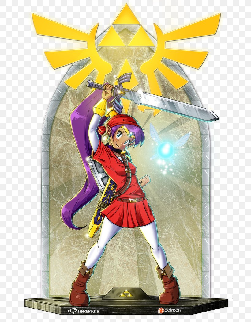 Shantae: Half-Genie Hero Shantae And The Pirate's Curse Link Video Game Fan Art, PNG, 700x1050px, Shantae Halfgenie Hero, Action Figure, Art, Fan Art, Fiction Download Free
