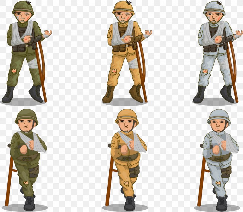 Soldier Euclidean Vector Wounded In Action, PNG, 1341x1174px, Soldier, Cartoon, Figurine, Human Behavior, Infantry Download Free