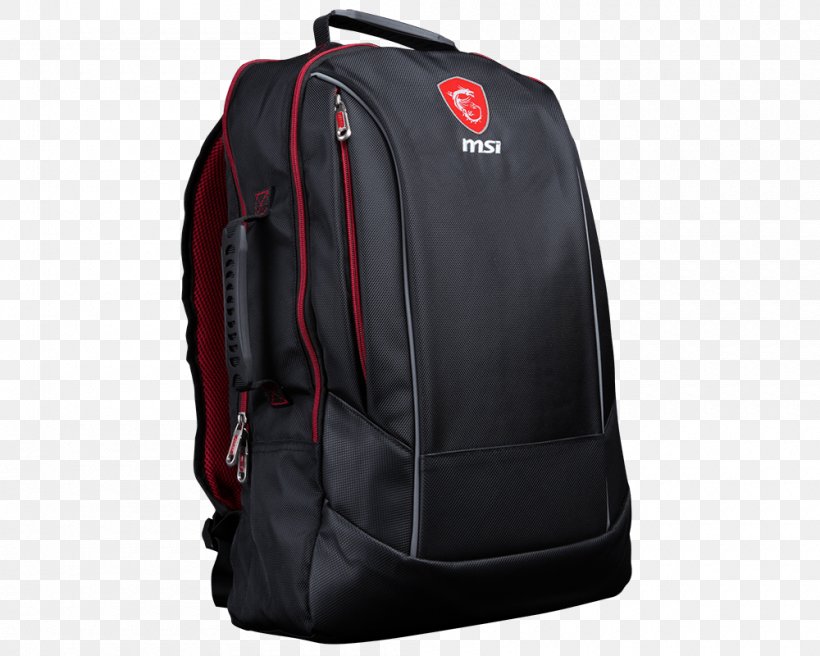 Laptop MSI GE/GP Back To School Pack Accessoiresbundel Notebook Backpack MSI Hecate, PNG, 1000x800px, Laptop, Backpack, Bag, Black, Computer Download Free