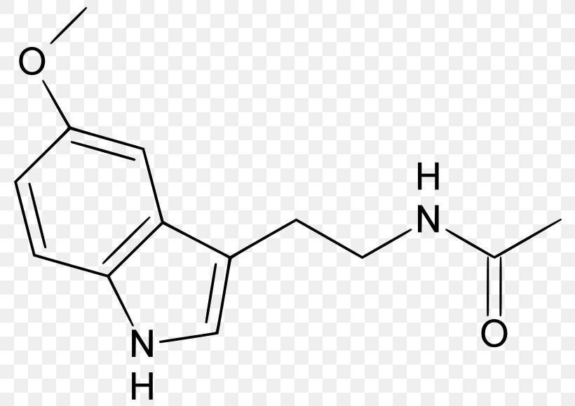 Melatonin N-Acetylserotonin 5-MeO-DMT N,N-Dimethyltryptamine, PNG, 800x579px, 5hydroxyindoleacetic Acid, Melatonin, Acetylserotonin Omethyltransferase, Area, Black Download Free