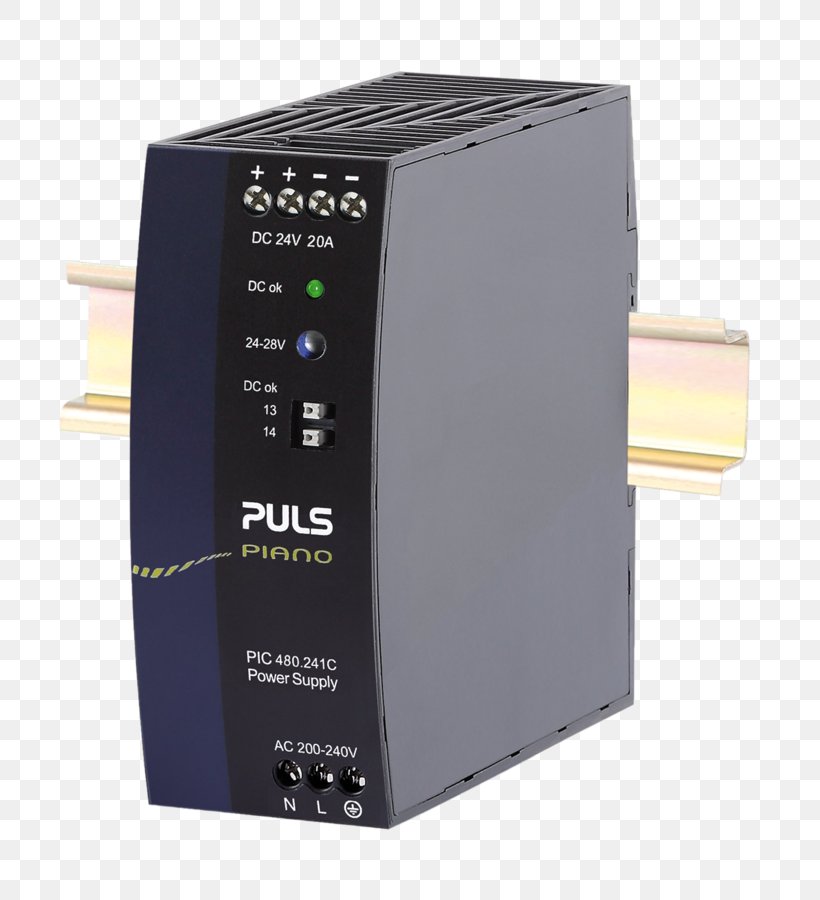 PULS Power Converters DIN Rail Power Supply 24V UPS, PNG, 810x900px, Puls, Computer Component, Din Rail, Direct Current, Electric Potential Difference Download Free