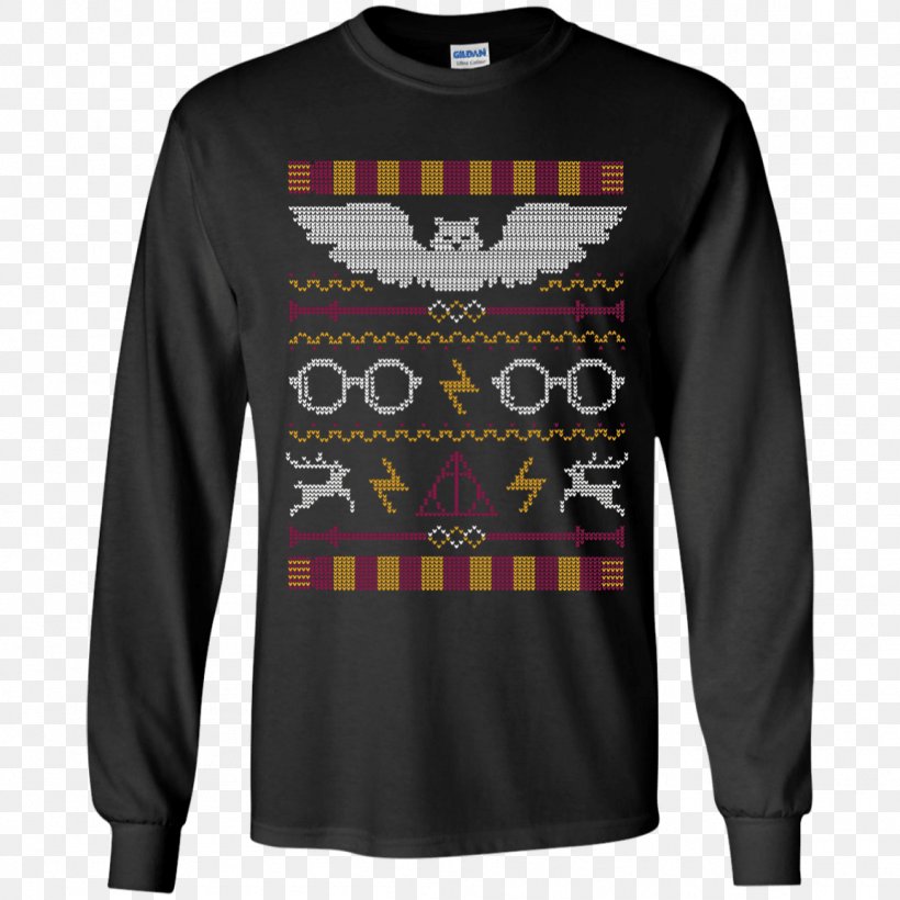 T-shirt Hoodie Sweater Harry Potter (Literary Series) Christmas Jumper, PNG, 1155x1155px, Tshirt, Active Shirt, Black, Bluza, Brand Download Free