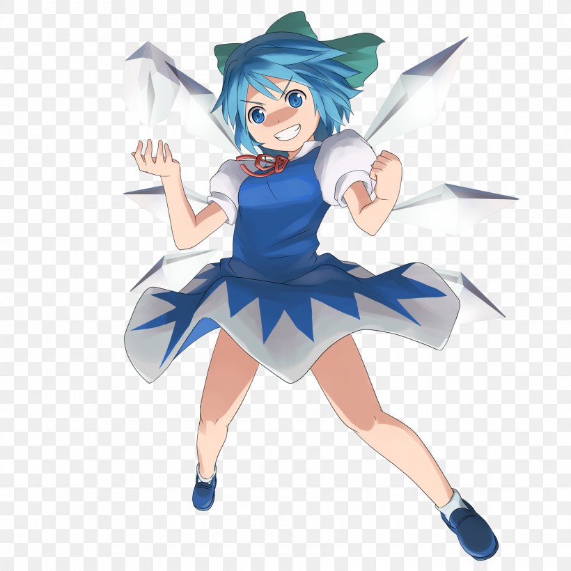 The Embodiment Of Scarlet Devil T's System. Touhou Project Cirno PVC Rendering Image, PNG, 1800x1800px, Watercolor, Cartoon, Flower, Frame, Heart Download Free