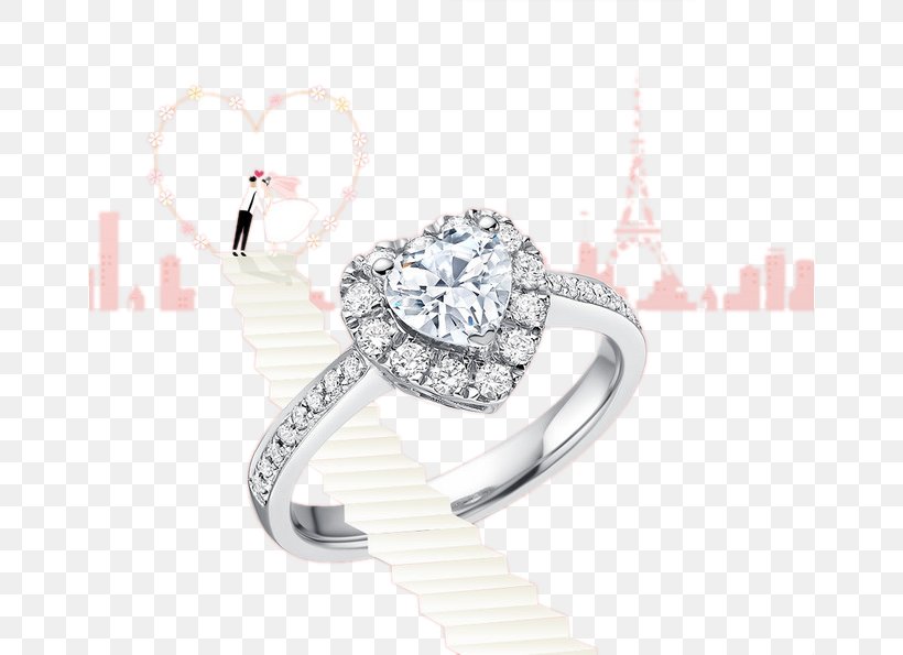 Earring Wedding Ring Jewellery Diamond, PNG, 658x595px, Ring, Body Jewelry, Bracelet, Bride, Candareen Download Free
