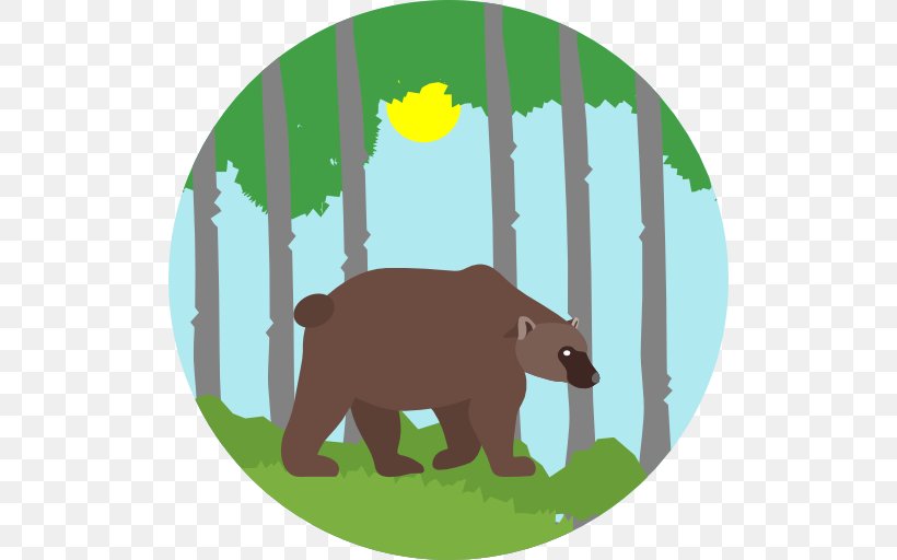 Nature Forest, PNG, 512x512px, Bear, Carnivoran, Cattle Like Mammal, Fauna, Flat Design Download Free