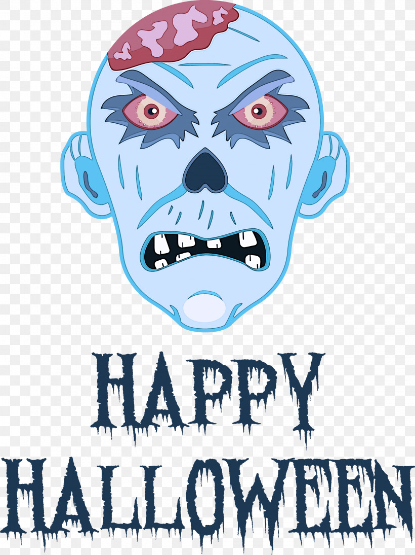 Happy Halloween, PNG, 2247x3000px, Happy Halloween, Behavior, Character, Face, Facial Hair Download Free