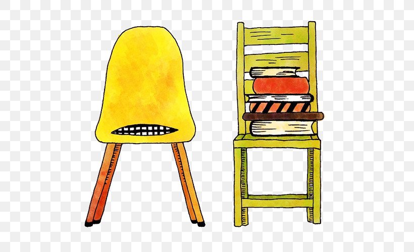 Chair Adobe Illustrator Illustration, PNG, 500x500px, Chair, Artists Book, Cartoon, Drawing, Furniture Download Free